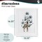 Stupell Industries Giraffe with Flower Blossoms Framed Print Under Glass, design by Cecilia Battaini